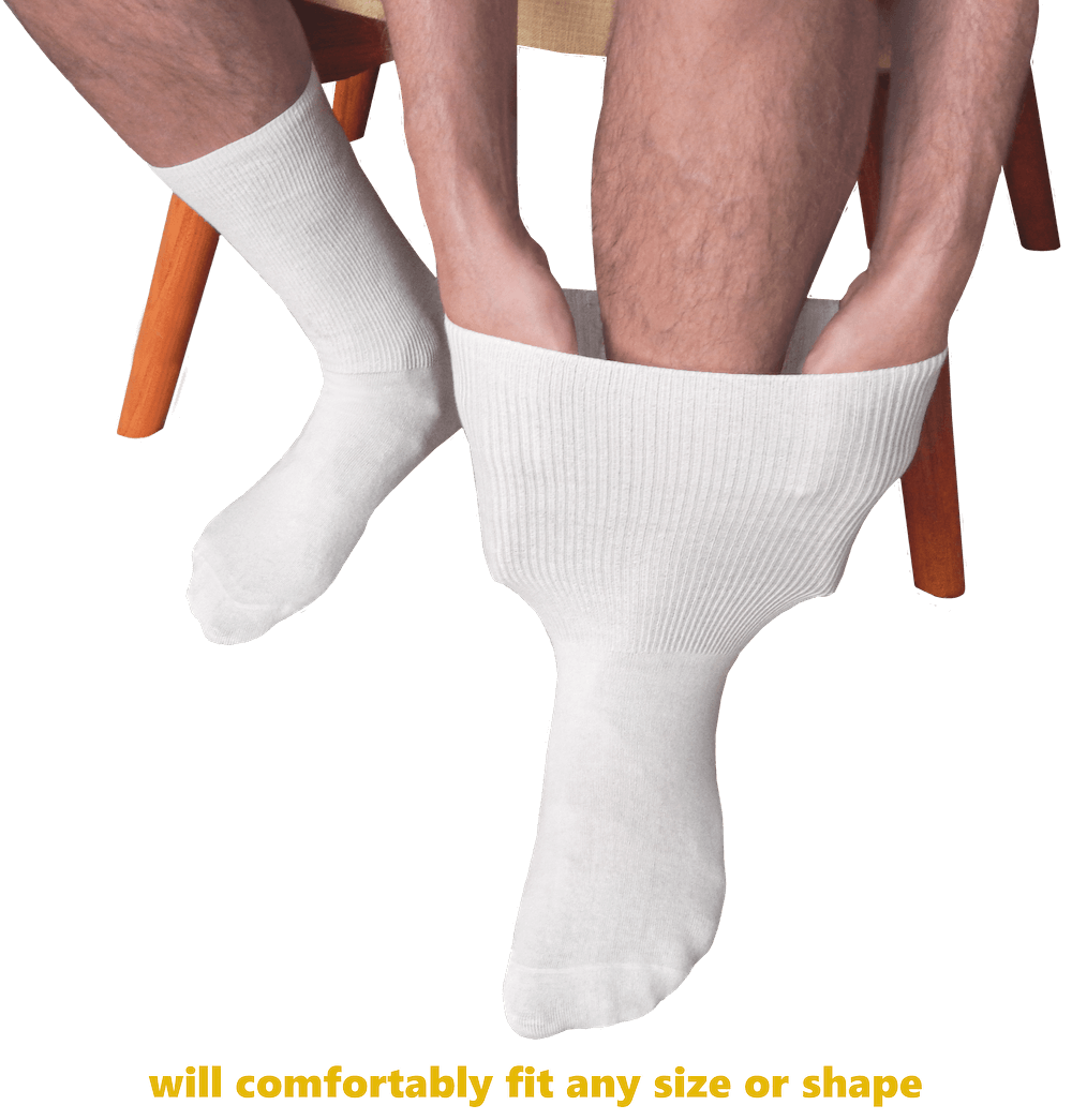 Old World extra wide Dress comfort socks-mens